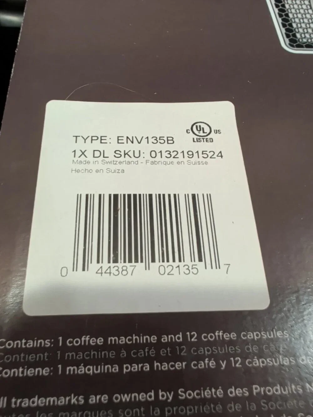 Nespresso Vertuo Coffee Espresso Machine Black ENV135B Open Box + 12 Pods